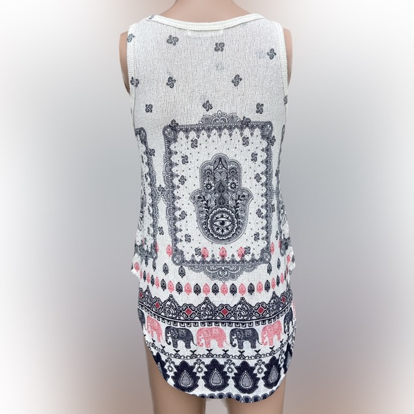 🐘🌟Gaze Evil Eye Luck & Elephant Tank Top - Picture 4 of 12